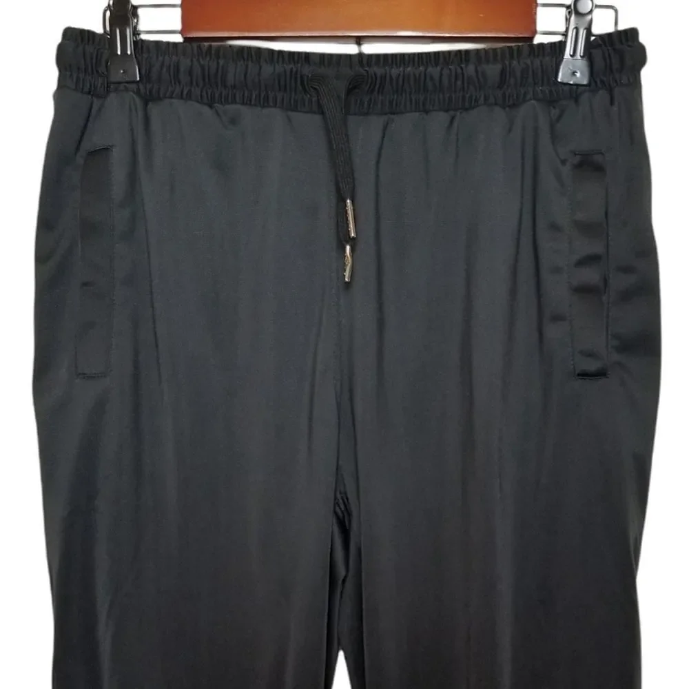 SOLD Athletic Works Black Drawstring Joggers Sports Workout Pants - Picture 3 of 5